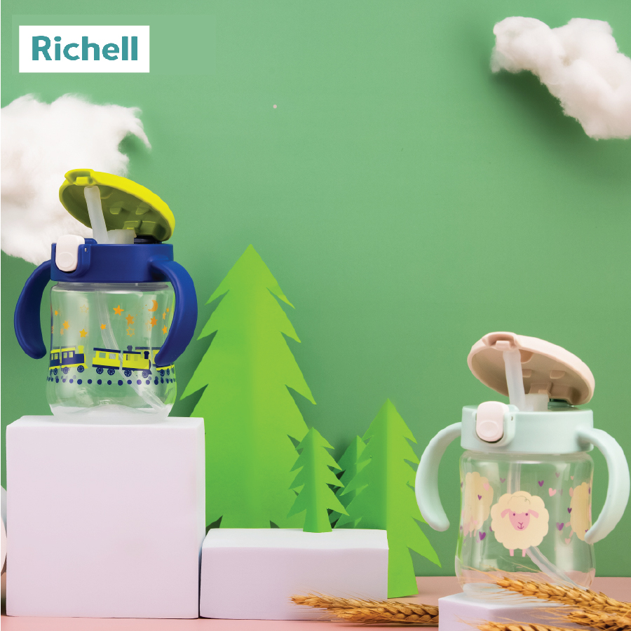 CỐC ỐNG HÚT MUGOOD RICHELL XANH NHẠT