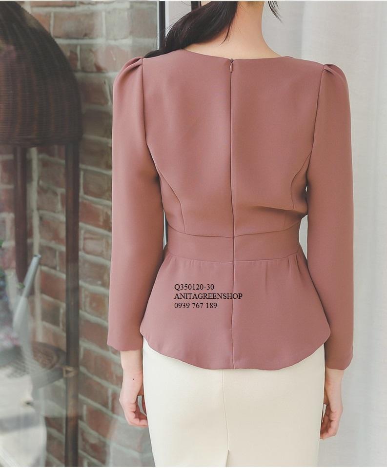 Q350120  ÁO PEPLUM CÔNG SỞ
