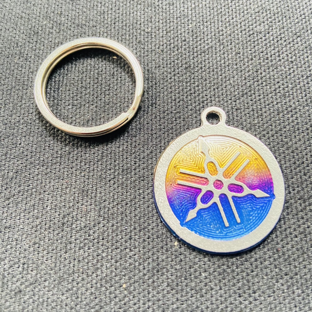 [HCM]MÓC TREO CHÌA KHÓA TITAN LOGO YAMAHA TRANG TRÍ XE CAO CẤP SIÊU CUTE (TITAN 100%)