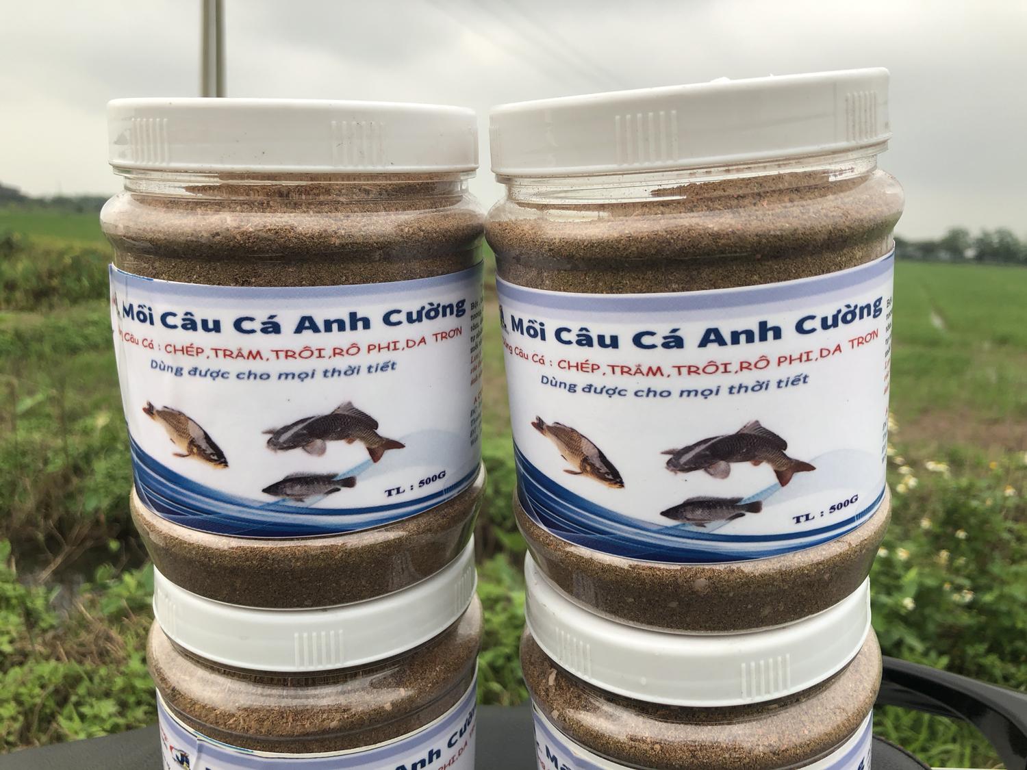 Mồi Câu Cá Tổng Hợp Dạng Bột 500gram Anh Cường Cao Cấp Siêu Nhạy