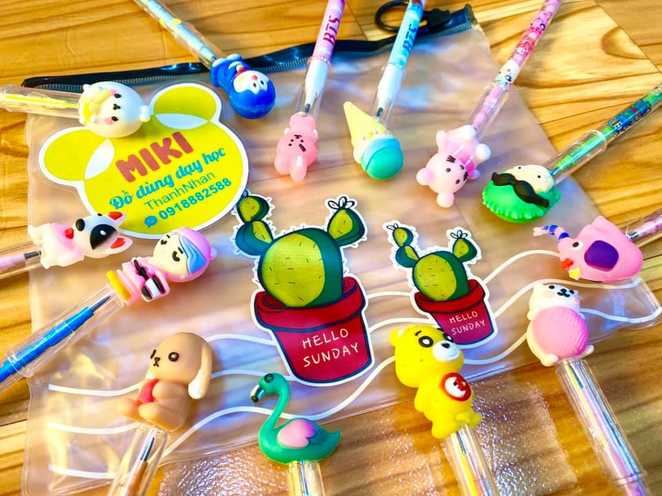 Set chì ngòi khúc hình cute + túi zip , mix mẫu ngẫu nhiên