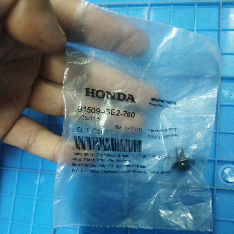 Vít 5×11.5 bắt đồng hồ xe dream hàng chính hãng honda