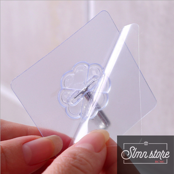 [HCM]Móc dán tường siêu dính 6x6cm. COMBO 50 móc