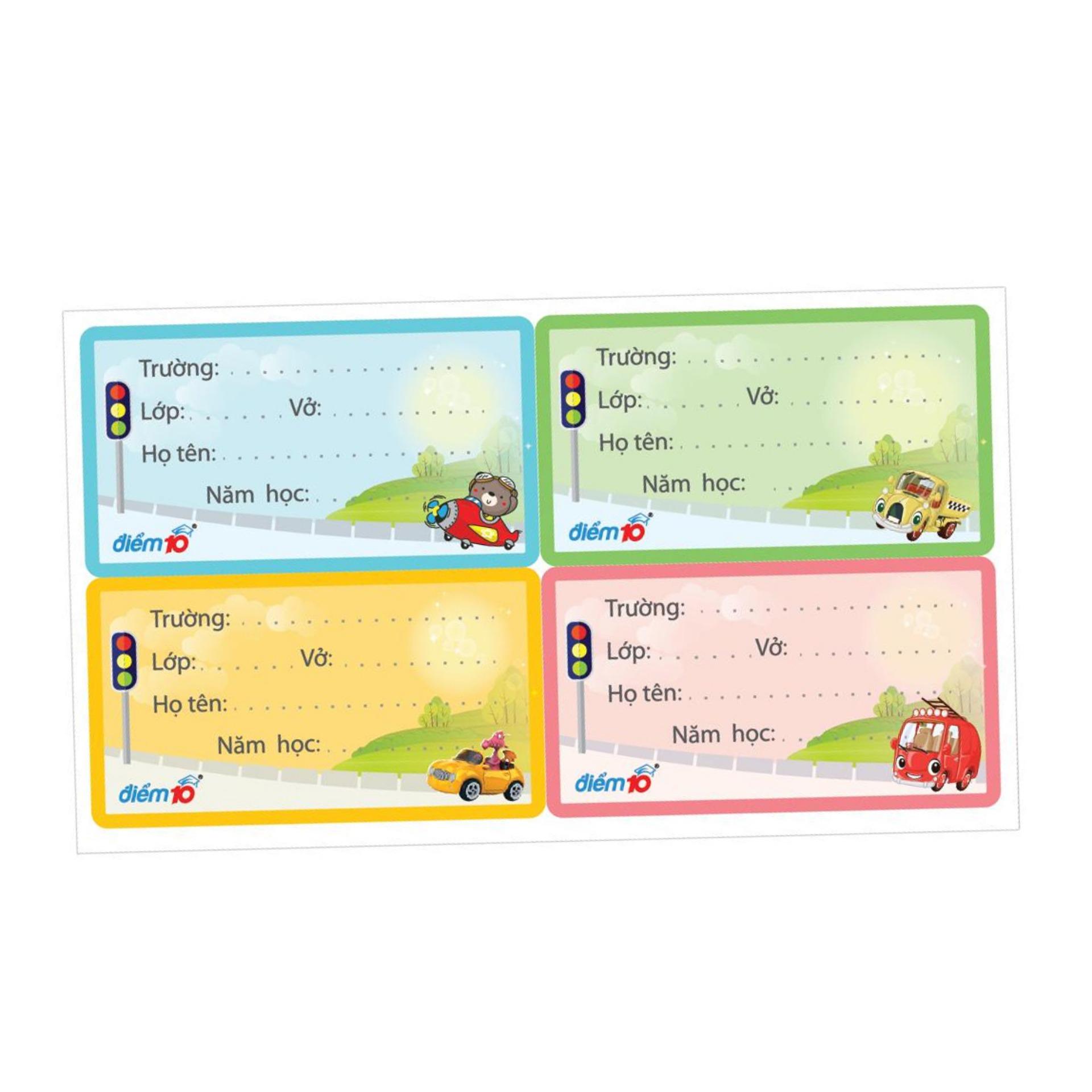 Combo 160 Nhãn vở Điểm 10 TP-NBL02