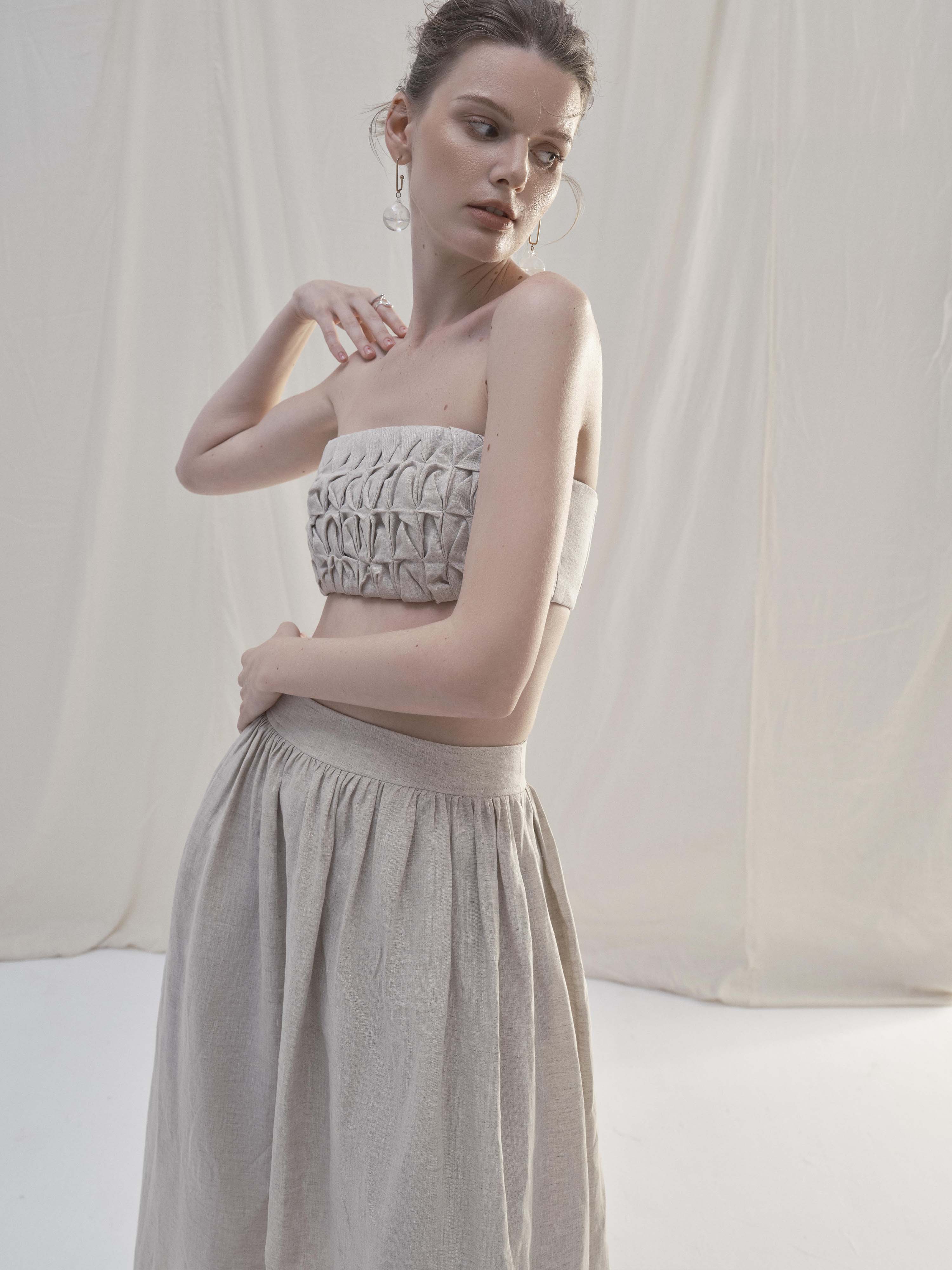 SEASON STUDIOS |Áo Smock Pristal/ chân váy