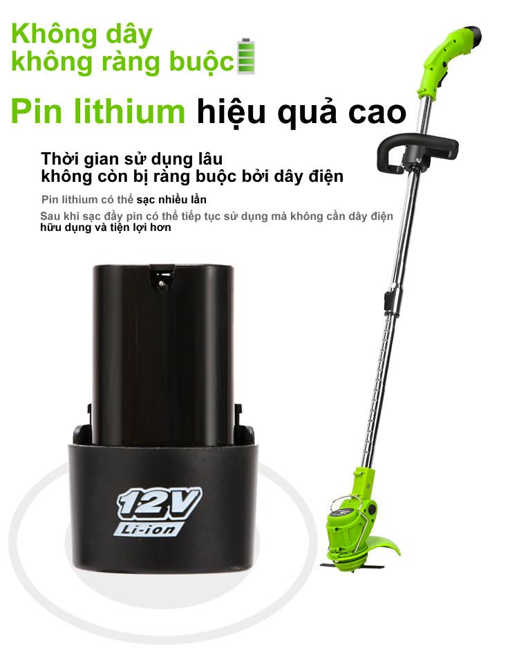 Máy cắt cỏ dùng pin lithium nhập khẩu từ Đức