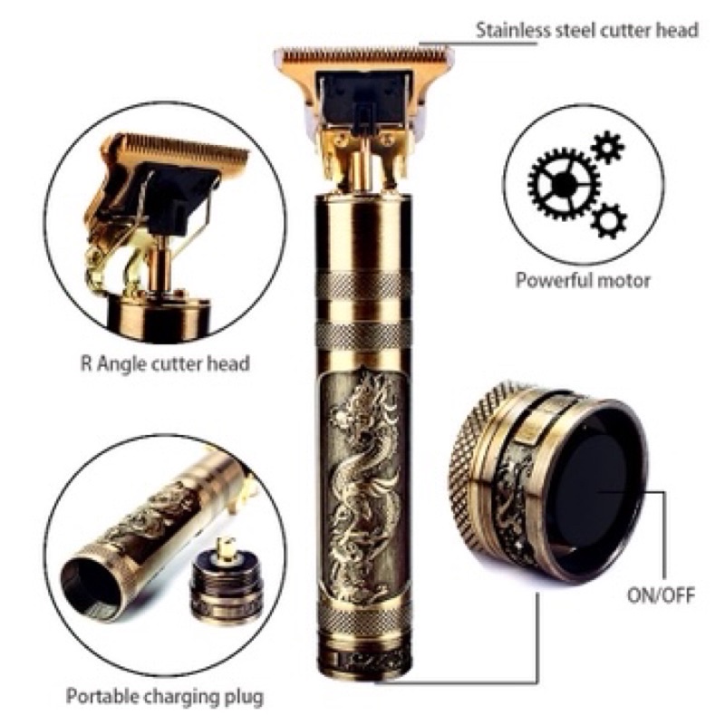 Tông đơ cắt tóc chấn viền vintage T9