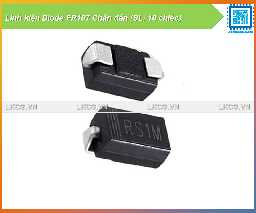 Linh kiện diode fr107 chân dán