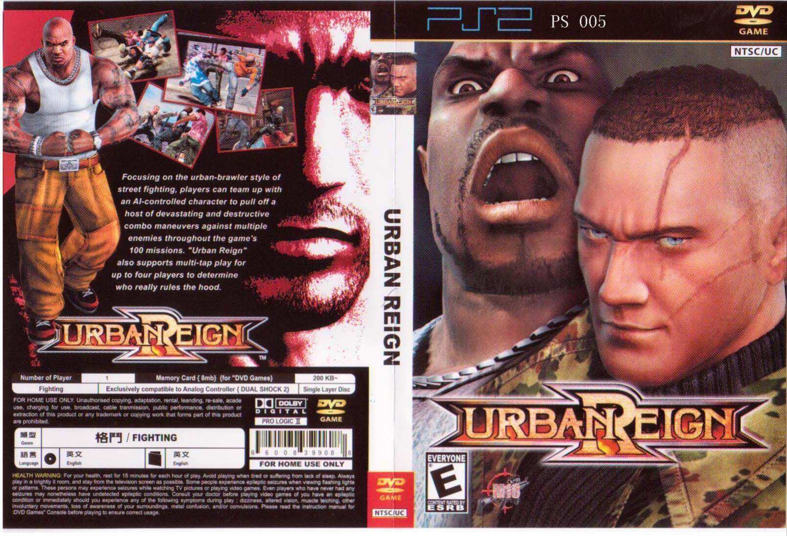 đĩa game ps2 urban reign