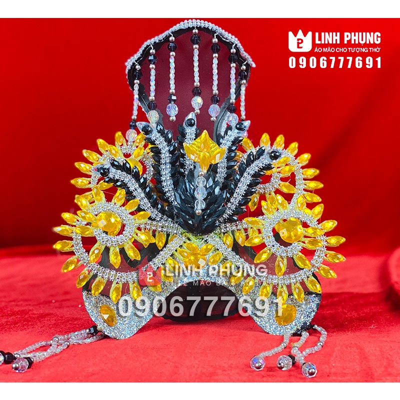 Bộ áo choàng & mão bà Địa Mẫu (30cm, 40cm) - Mã: BNV_den
