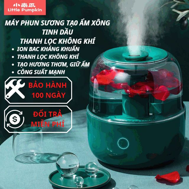 Máy Phun Sương Tạo Ẩm, Xông Tinh Dầu Little Pumpkin, Tạo Độ Ẩm, Phun Sương