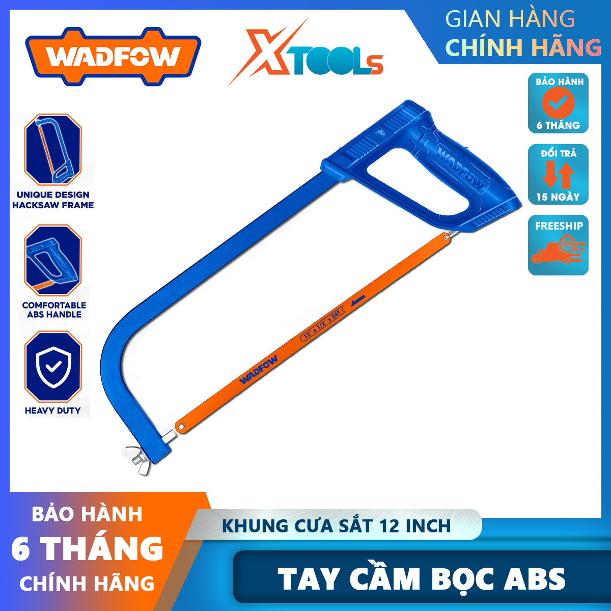Wasfow whf3138 300mm iron saw frame soft abs cover portable Iron saw 65Mn steel frame rust-proof xtools