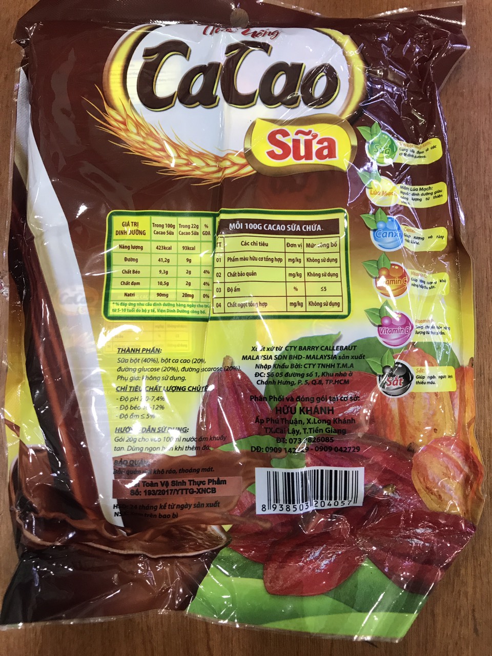 [HCM]Cao cao sữa hữu khánh gói 400gr