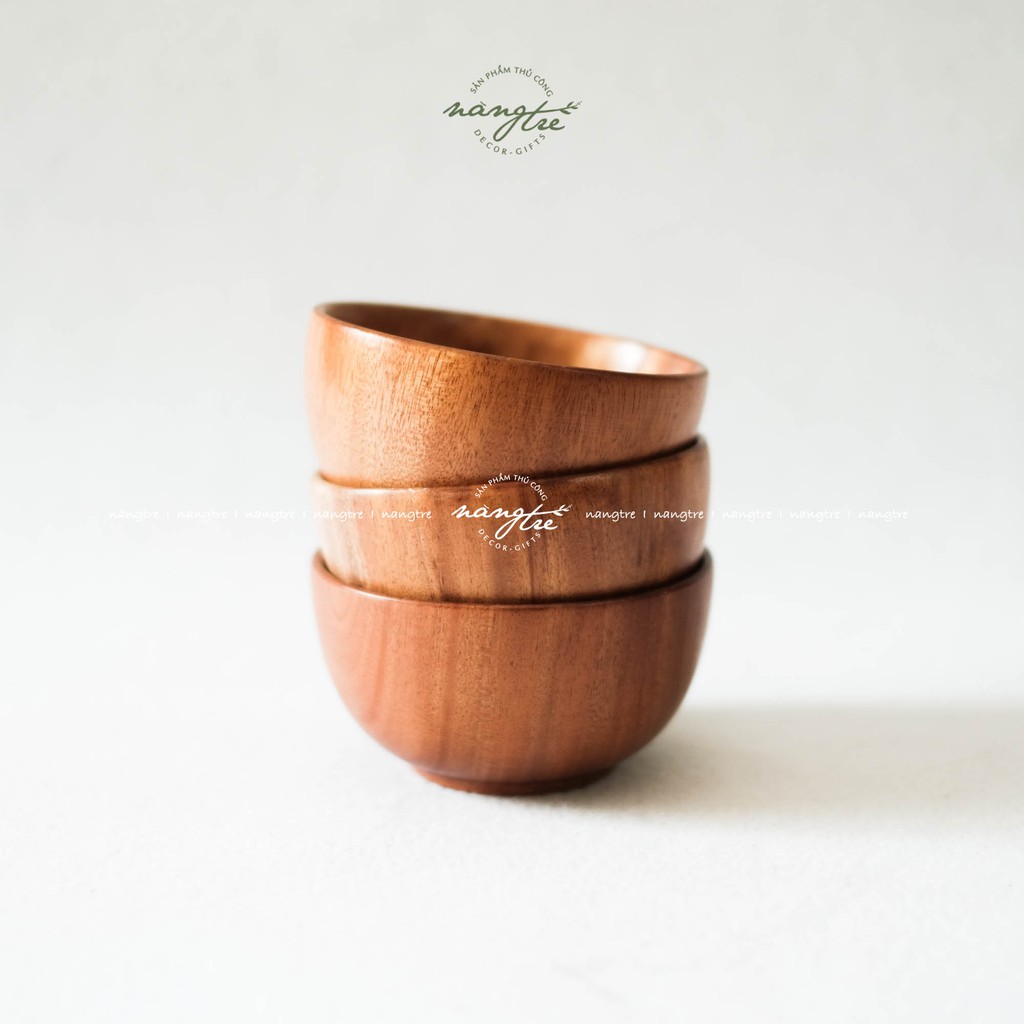[HCM]Chén gỗ - Bát gỗ tự nhiên - Wooden bowl