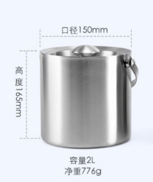 [HCM]Xô cách nhiệt đựng đá inox 304