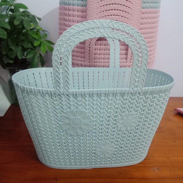 GIỎ ( LÀN ) ĐI CHỢ NHỰA DẺO MẪU MỚI