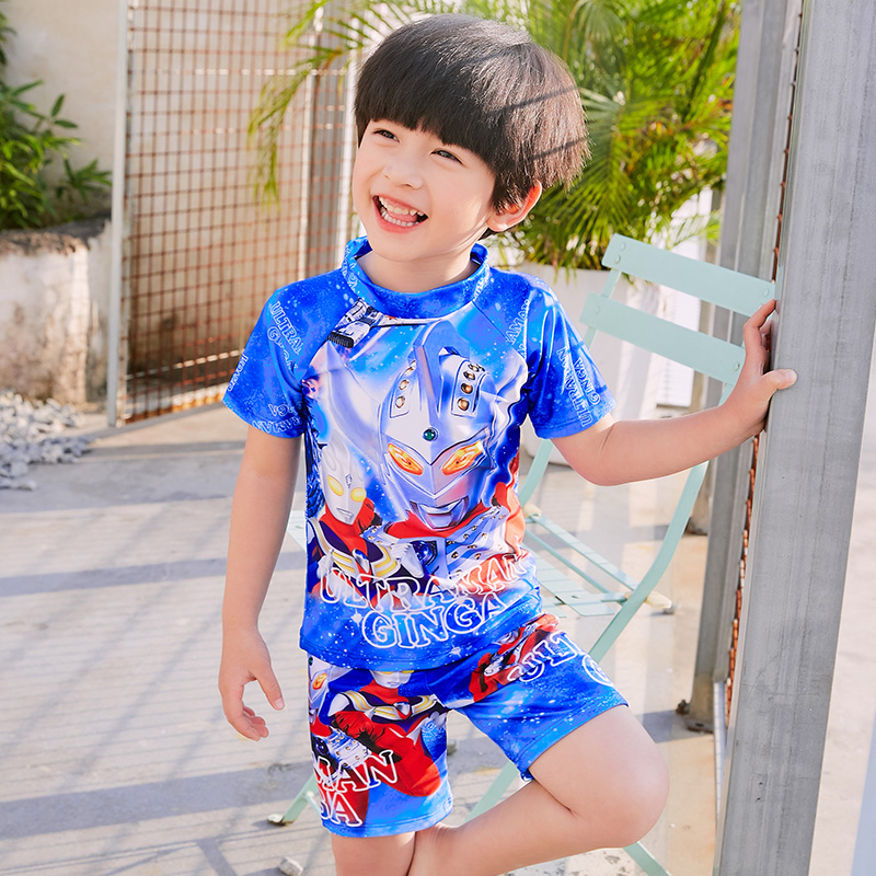 Đồ bơi siêu nhân cho bé trai - kèm nón