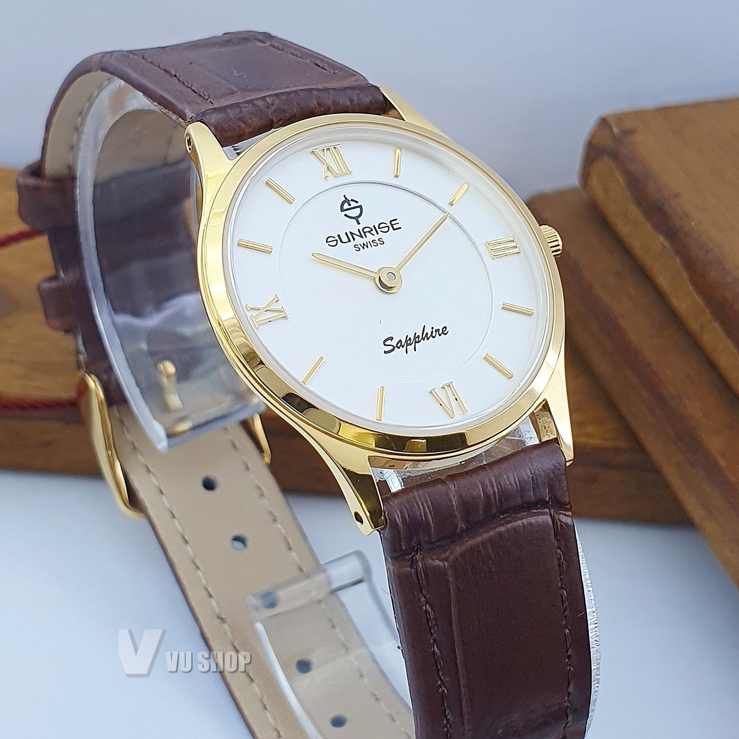 Đồng hồ nữ SUNRISE DL736PWC - KÍNH SAPPHIRE