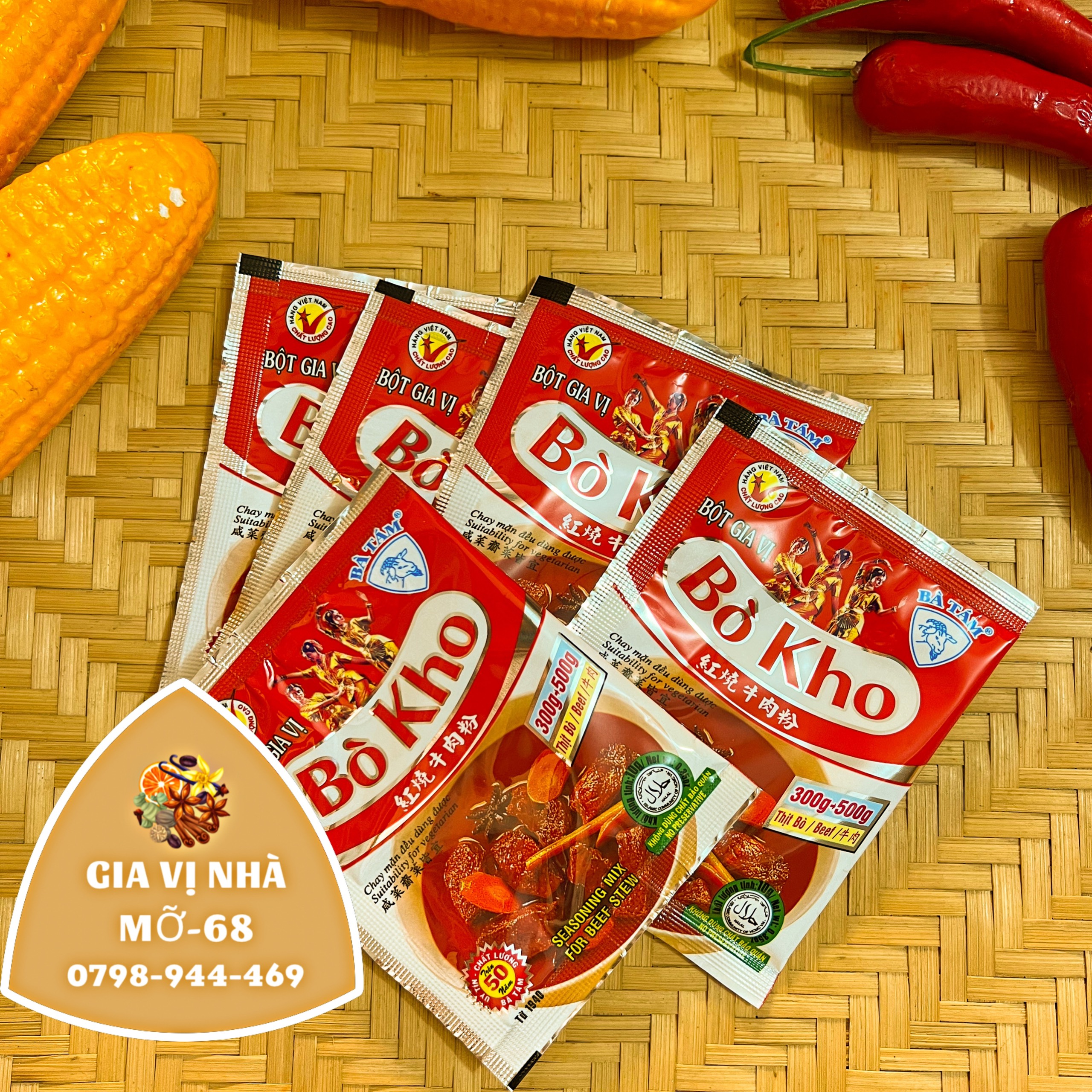 BỘT GIA VỊ BÒ KHO BÀ TÁM - GÓI 10GR
