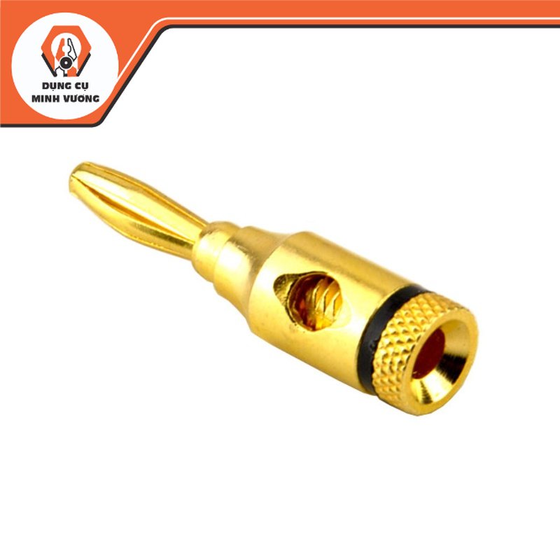Cặp 2 Jack Bắp Chuối Mạ Vàng dùng cắm loa.