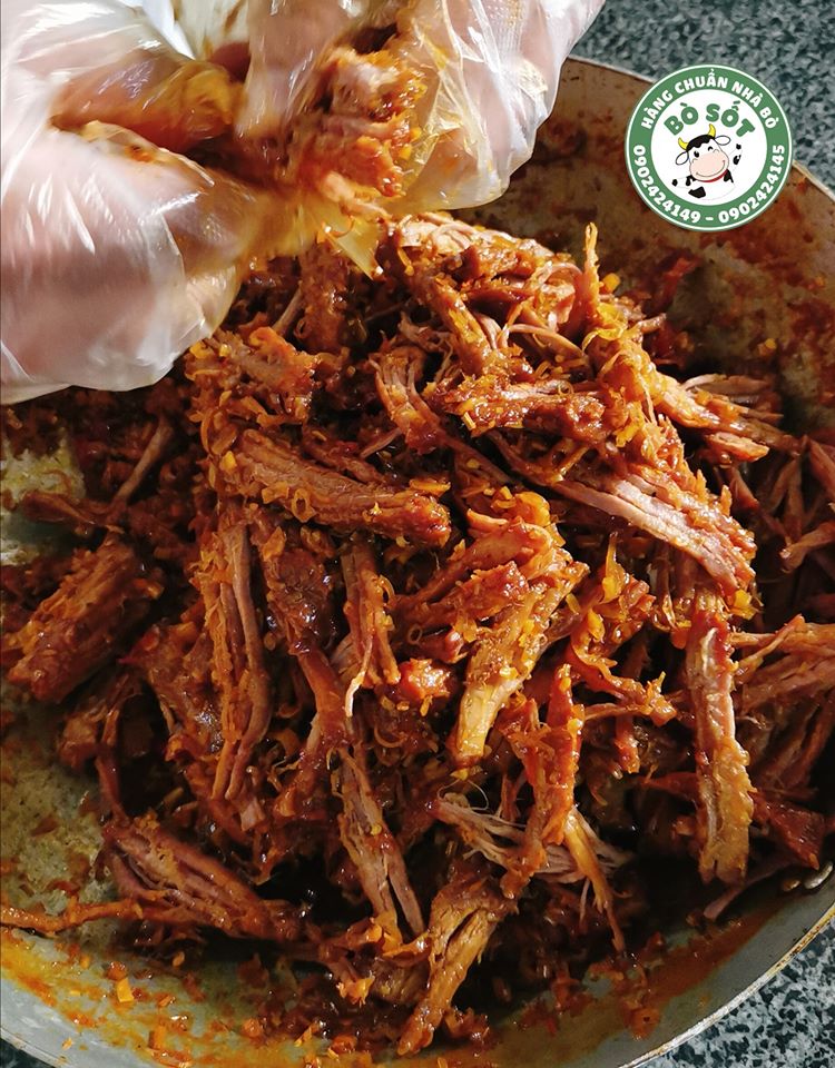 [LOẠI NGON] 100gram KHÔ BÒ XÉ NGUYÊN CHẤT