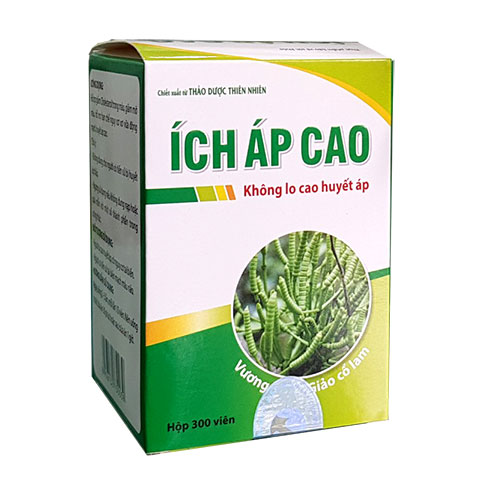 Ích Áp Cao - Hỗ trợ hạn chế nguy cơ xơ vữa động mạch, huyết áp cao (mẫu mới)