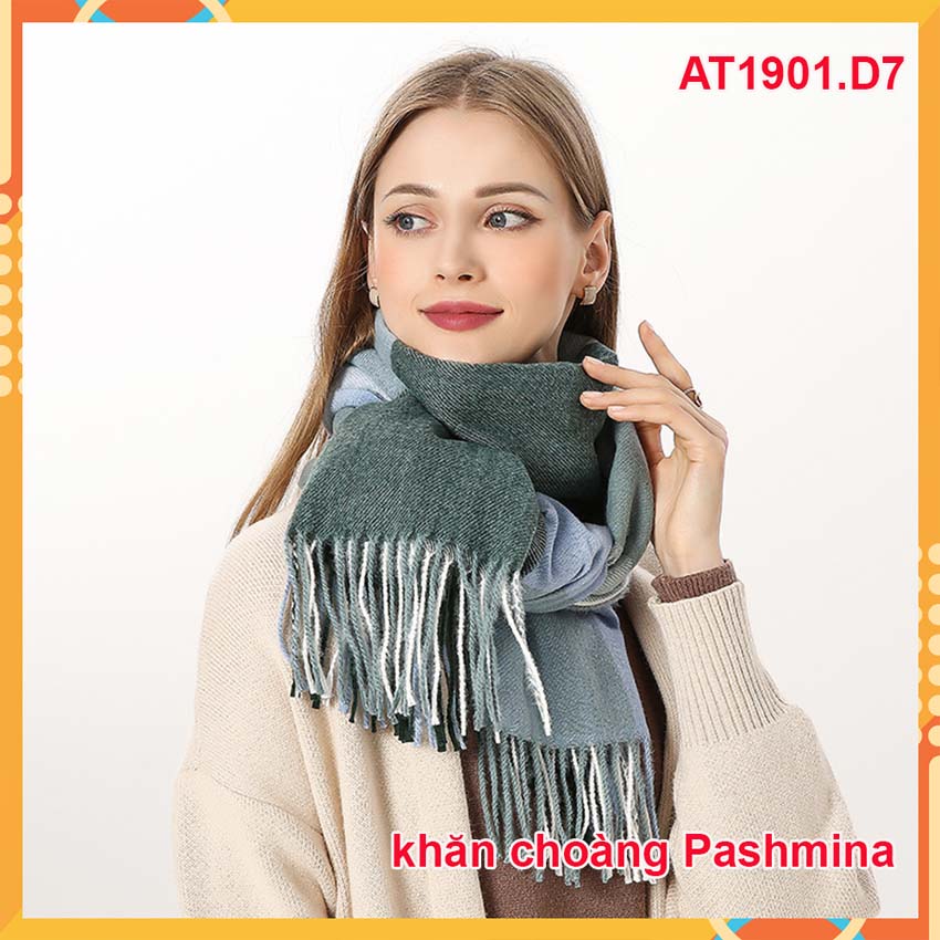 [HCM]Khăn choàng cổ nữ PASHMINA- Khăn choàng nữ cao cấp AT1901