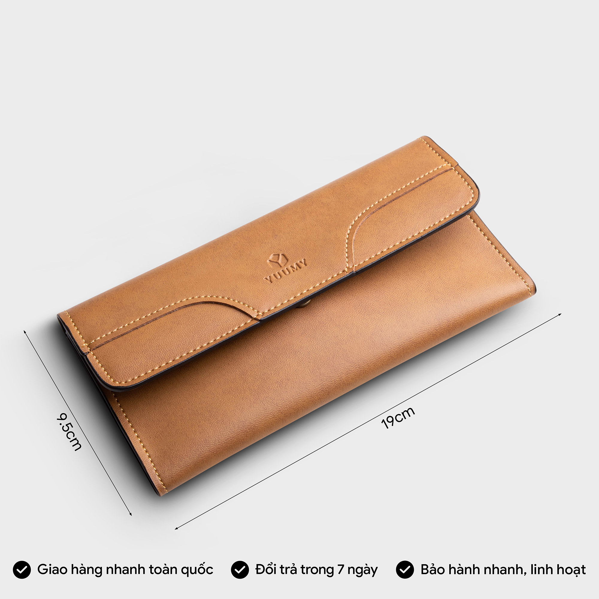 Ví nữ YUUMY ( Dáng cầm tay cao cấp Mellow YV39 )