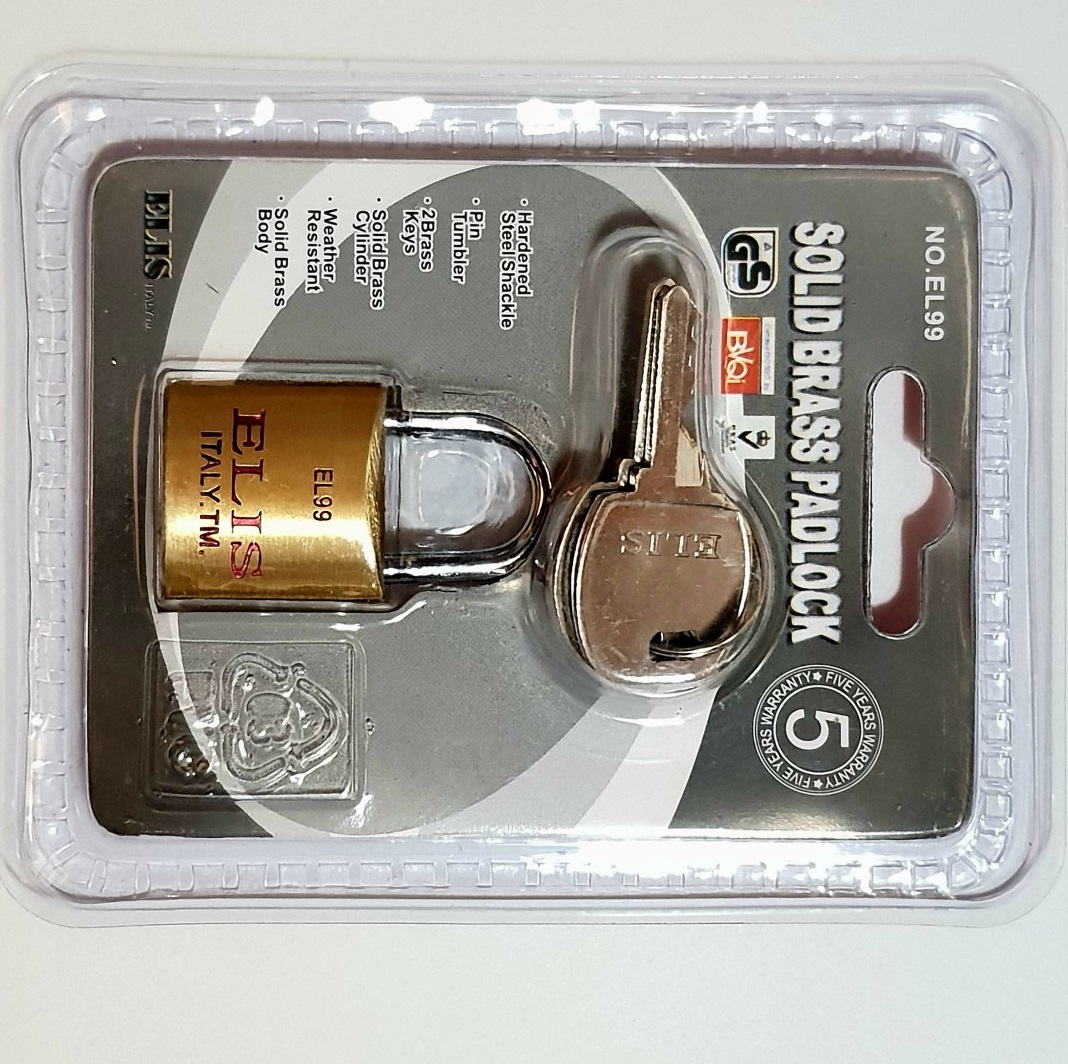 Ổ khóa Mini khóa vali cửa tủ túi xách Elis 20mm Solid Brass Padlock