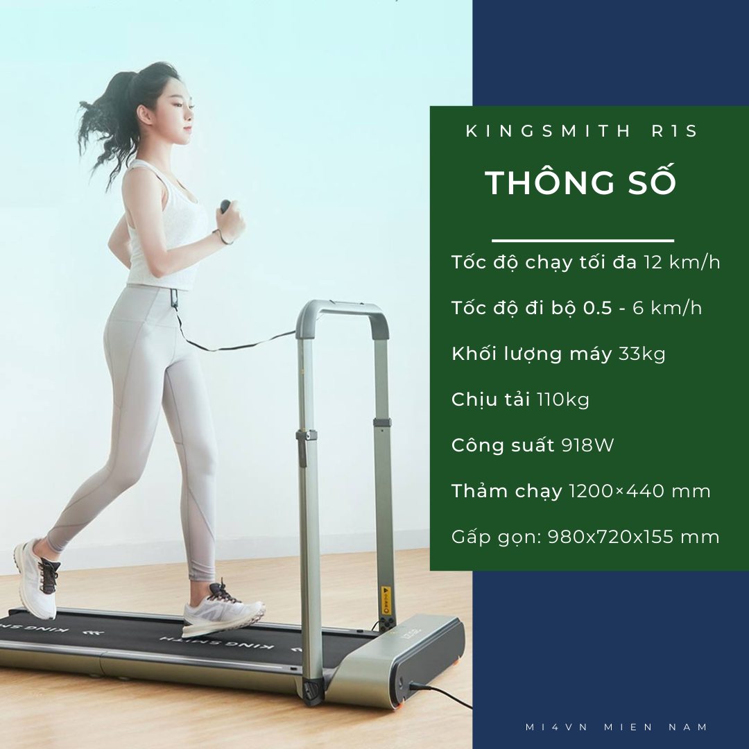 Máy chạy bộ Xiaomi Kingsmith R1S, máy chạy tại nhà