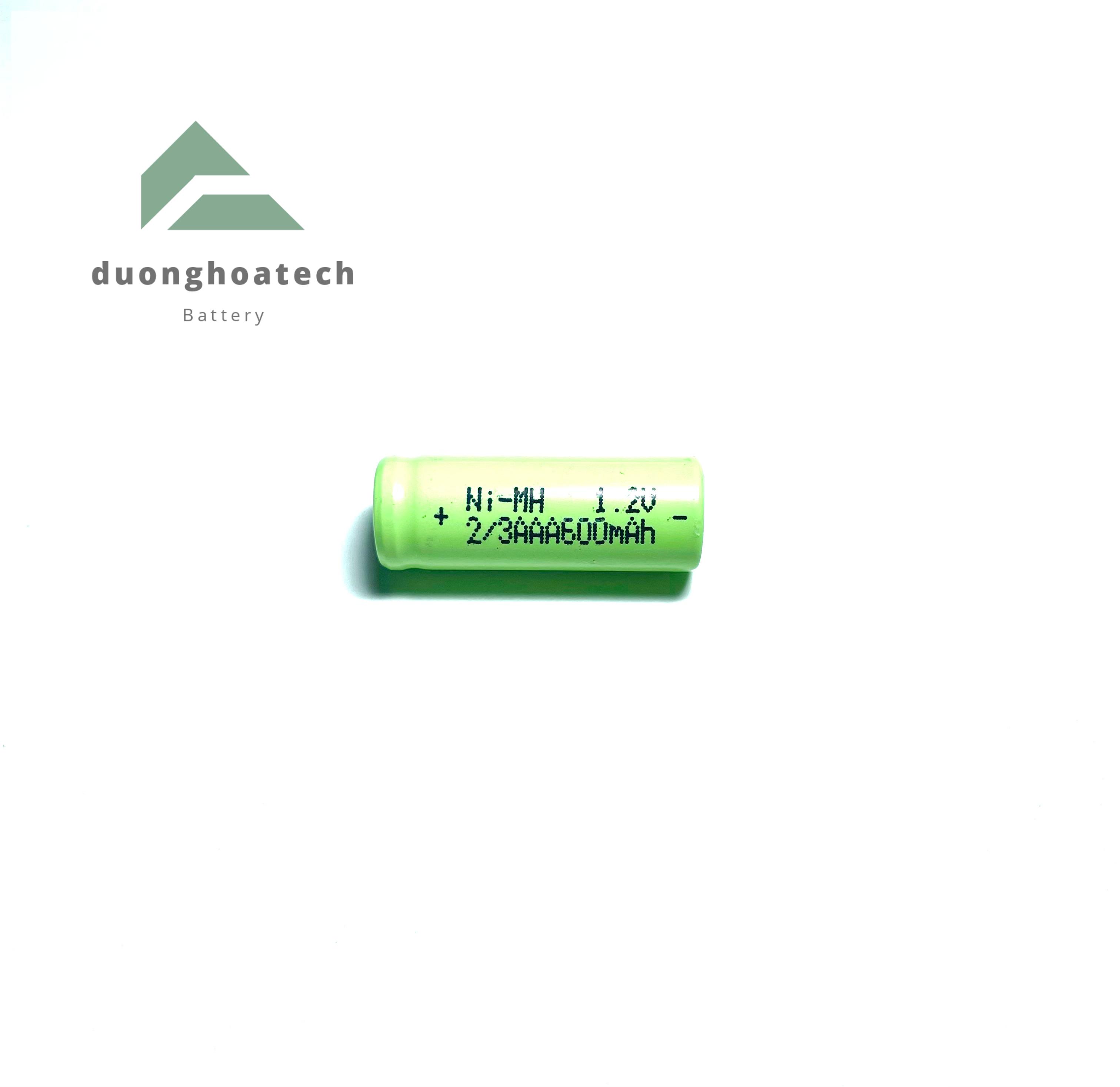 Pin Sạc 2/3AAA Ni-MH 1.2V 600mAh