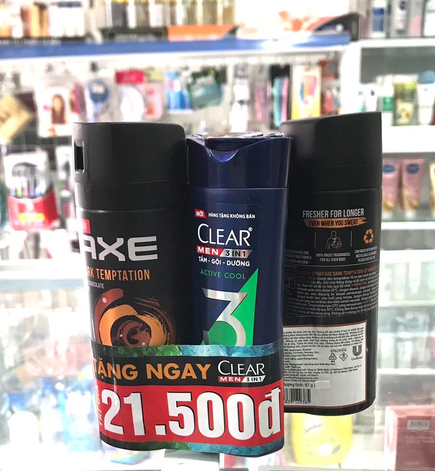 Xịt khử mùi Axe Dark Temptation hương Chocolate 150ml