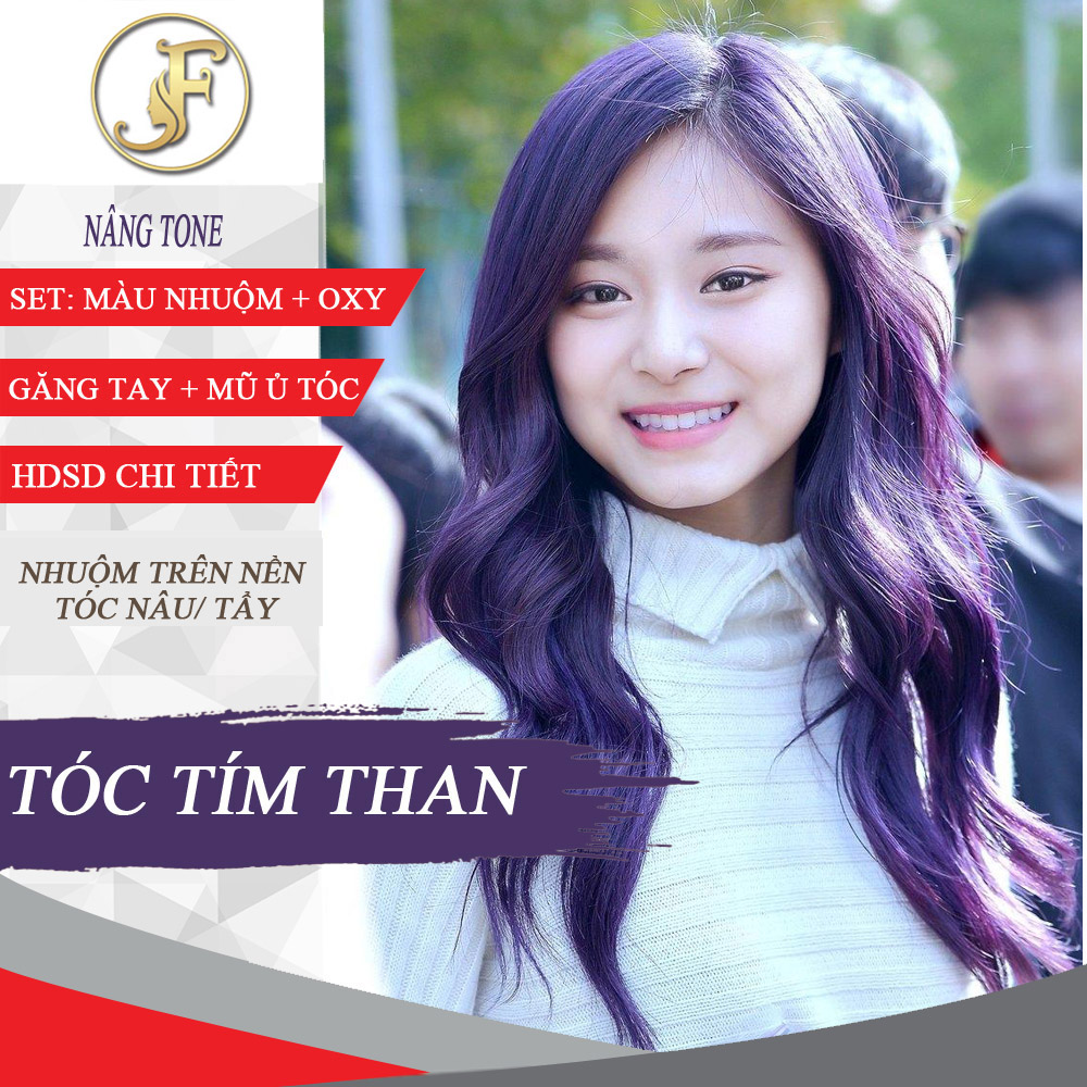 [HCM]Thuốc Nhuộm Tóc Màu Tím Than Johnny Feel-tặng oxy
