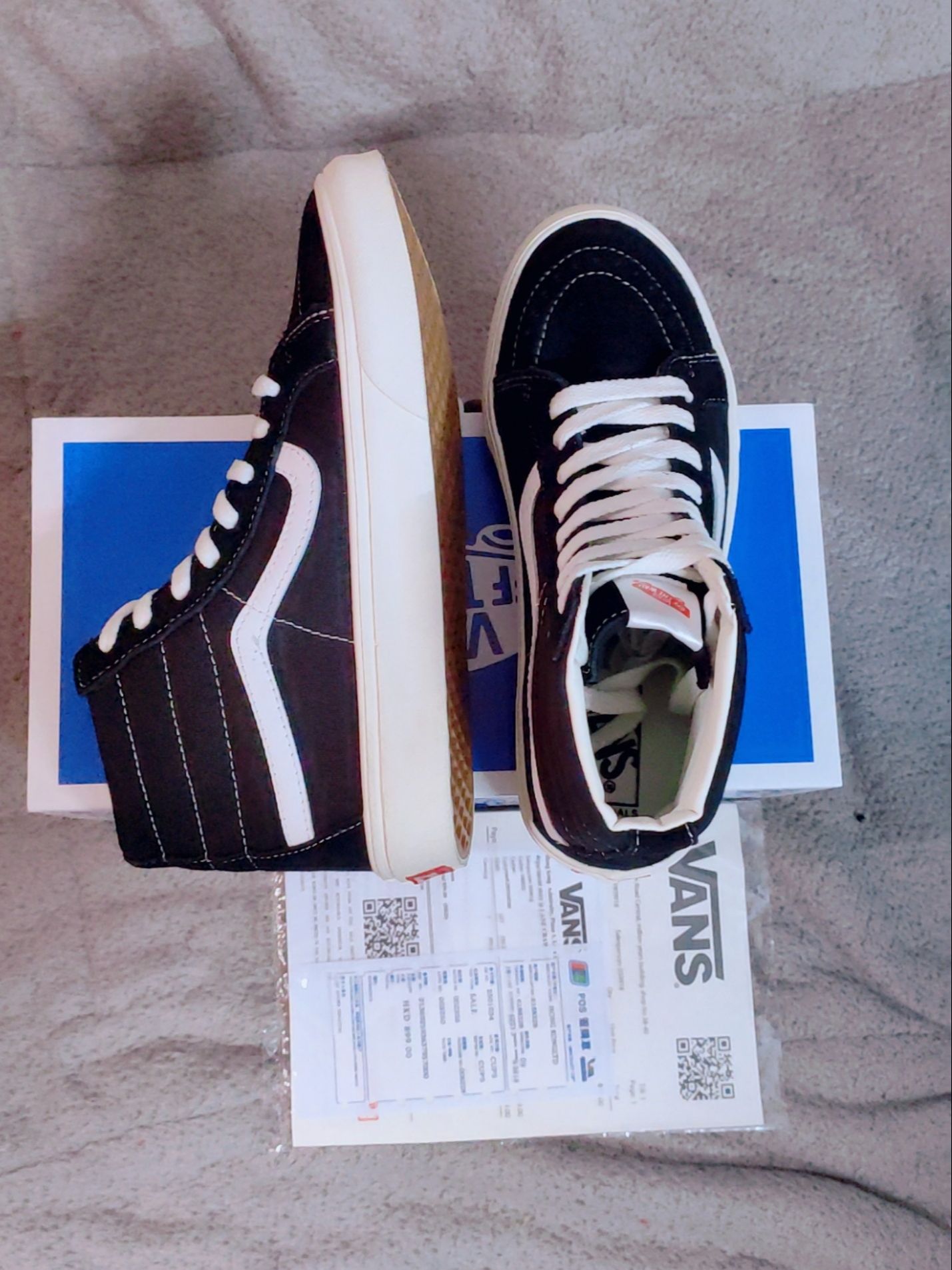 Giày Vans SK8 đen , giày Vans cao cổ [ Full box + Bill ] [ĐEP CHUẨN ]