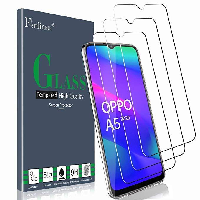 Kính cường lực trong suốt Oppo A5 2020 (Kèm miếng lau)