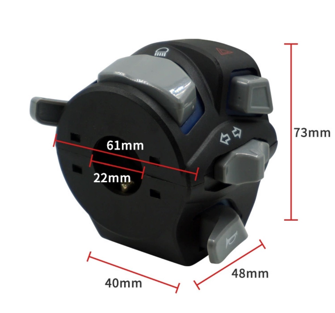 Cùm Công Tắc Light Master Chế Lắp Cho Sirius, Exciter, Raider, Sonic,...