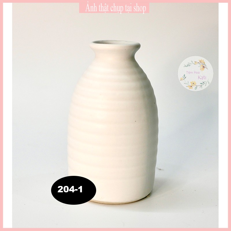 BÌNH GỐM - Lọ gốm trang trí - decor - bát tràng- [204]