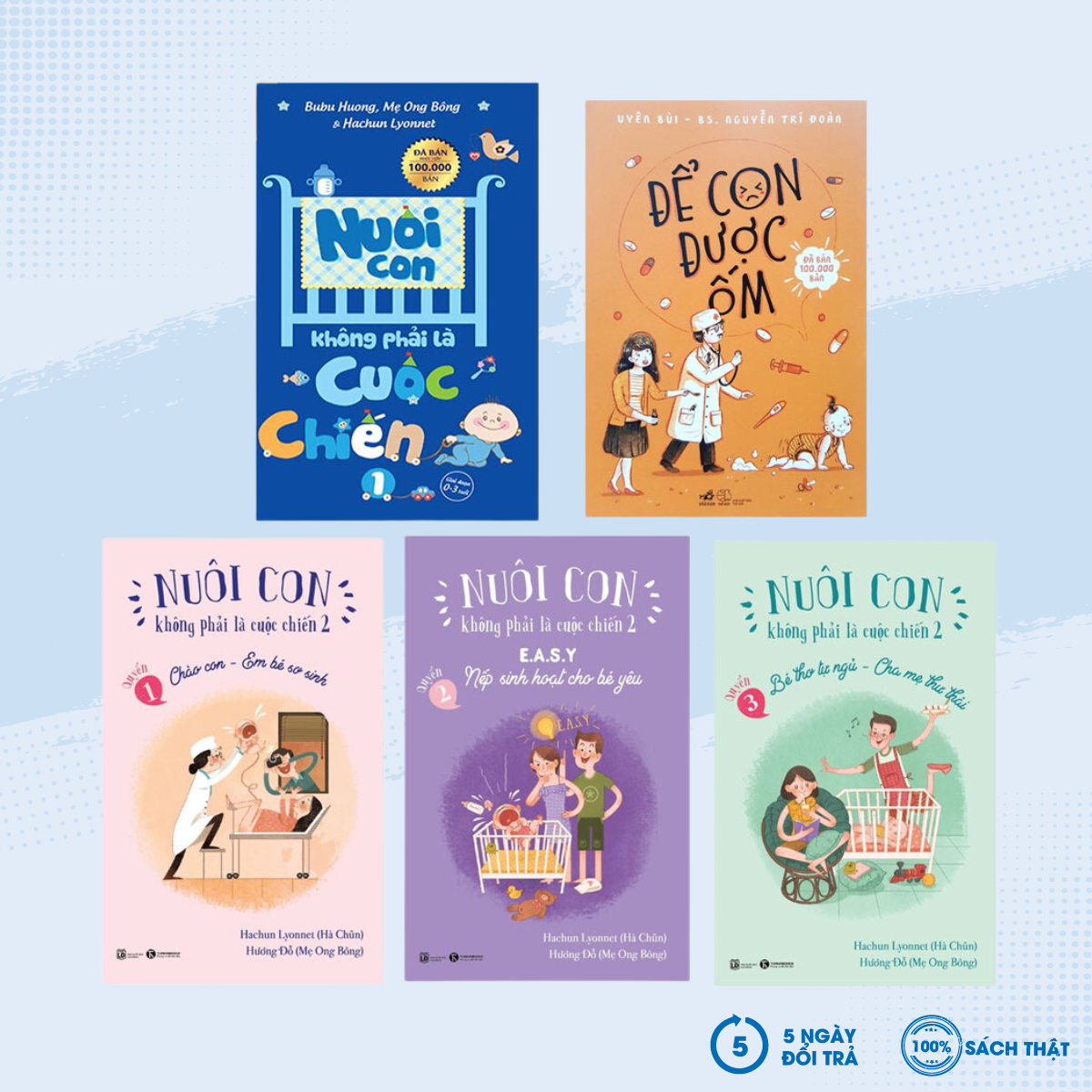 Sách - combo nuôi con không phải cuộc chiến + để con được ốm - newshop