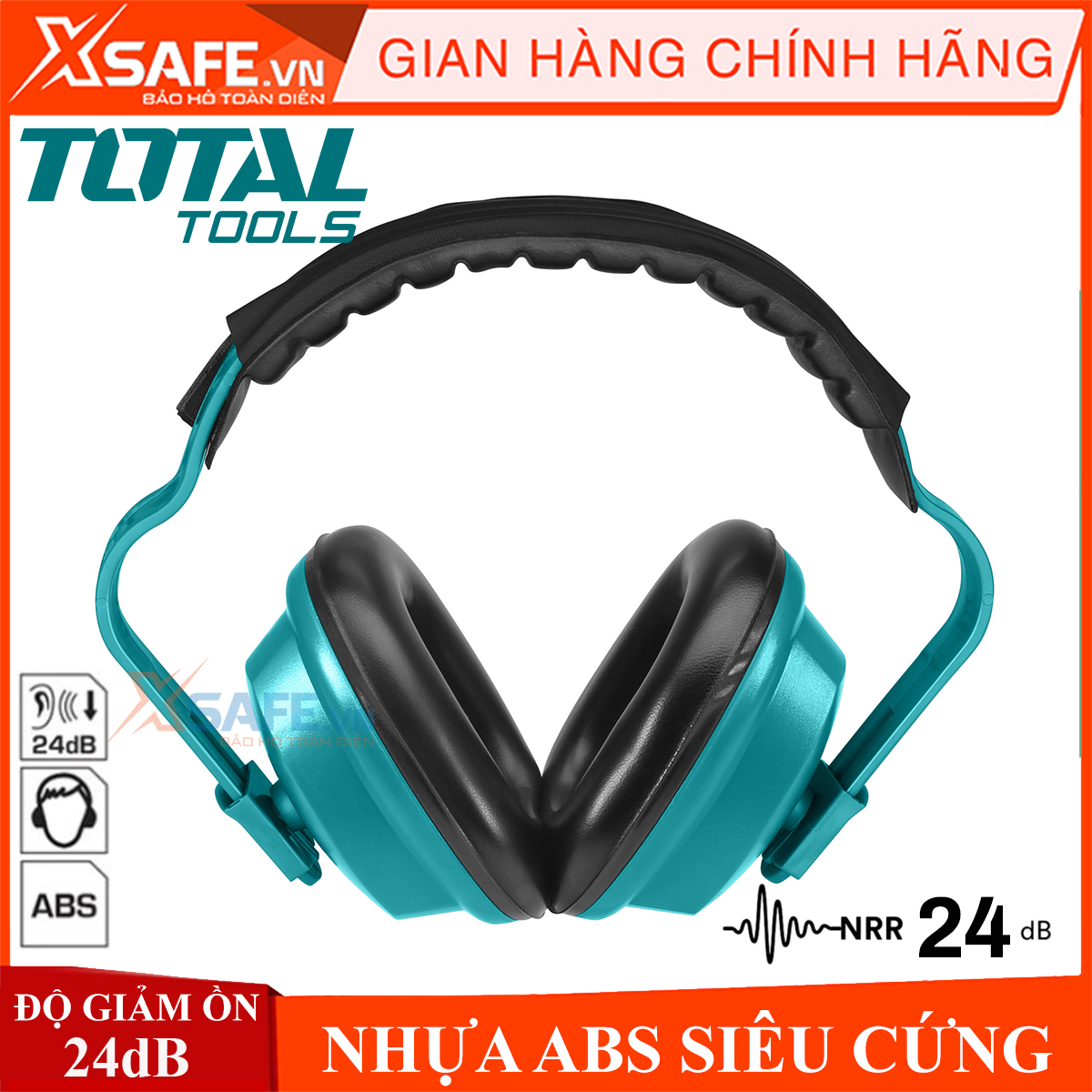 [HỎA TỐC] Tai nghe chống ồn TOTAL TSP701 độ giảm ồn 24dB điều chỉnh theo cỡ đầuchụp tai chống ồn bảo vệ tai, Bịt tai cao cấp