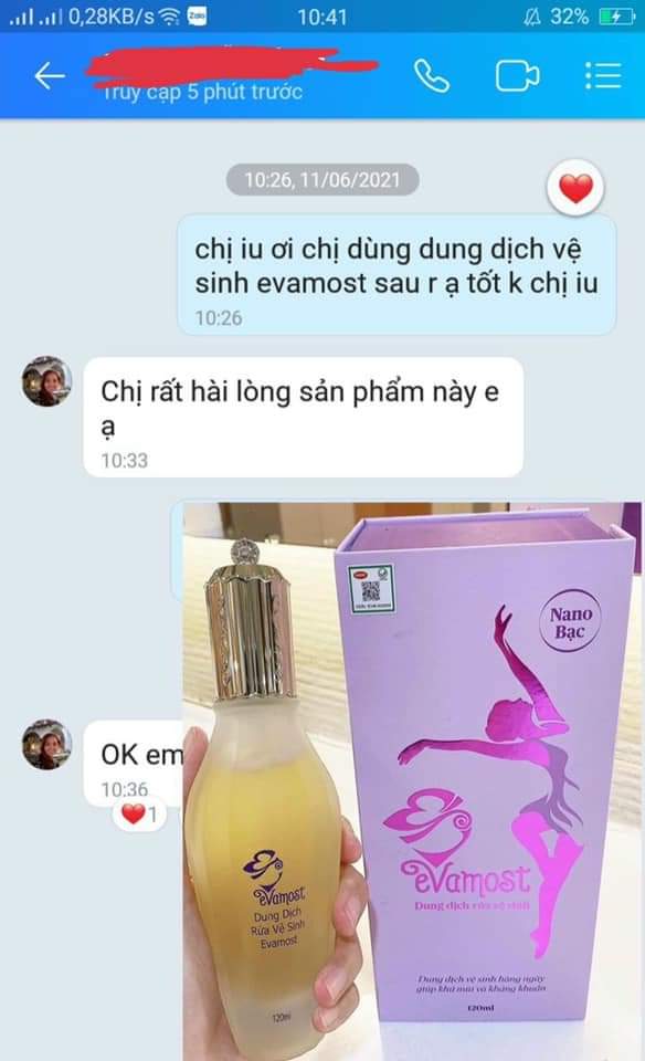 [ Nguyên Tem ] Dung Dịch Vệ Sinh Phụ Nữ Evamost Nhã Phương 120ml