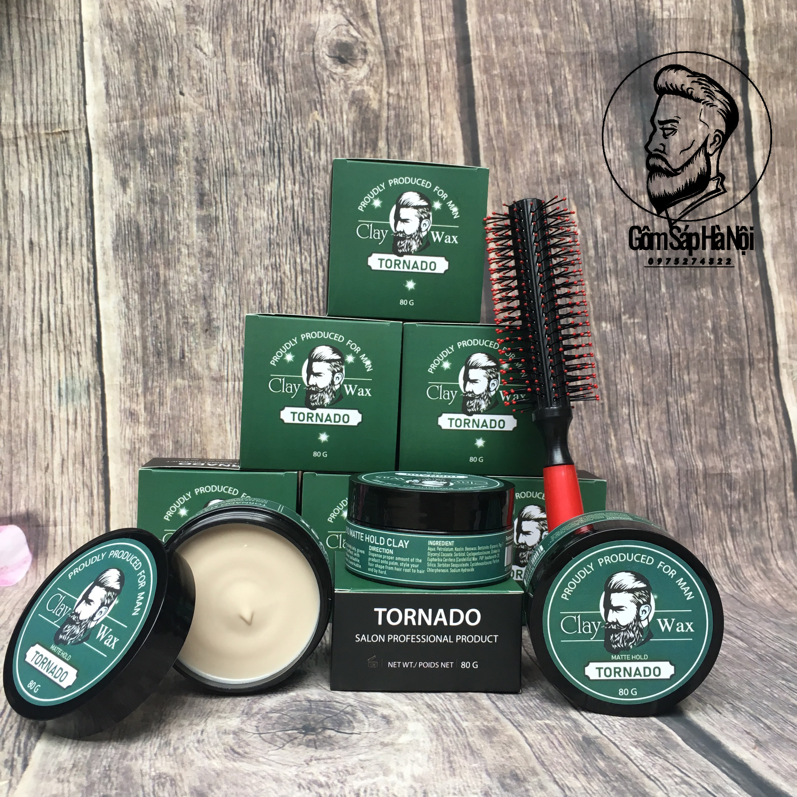 Sáp Vuốt Tóc Nam TORNADO Giữ Nếp Tốt 24h