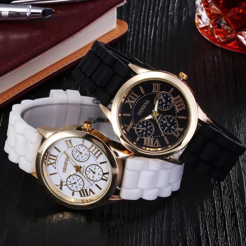 Đồng hồ thời trang nam nữ geneva dây silicon cá tính