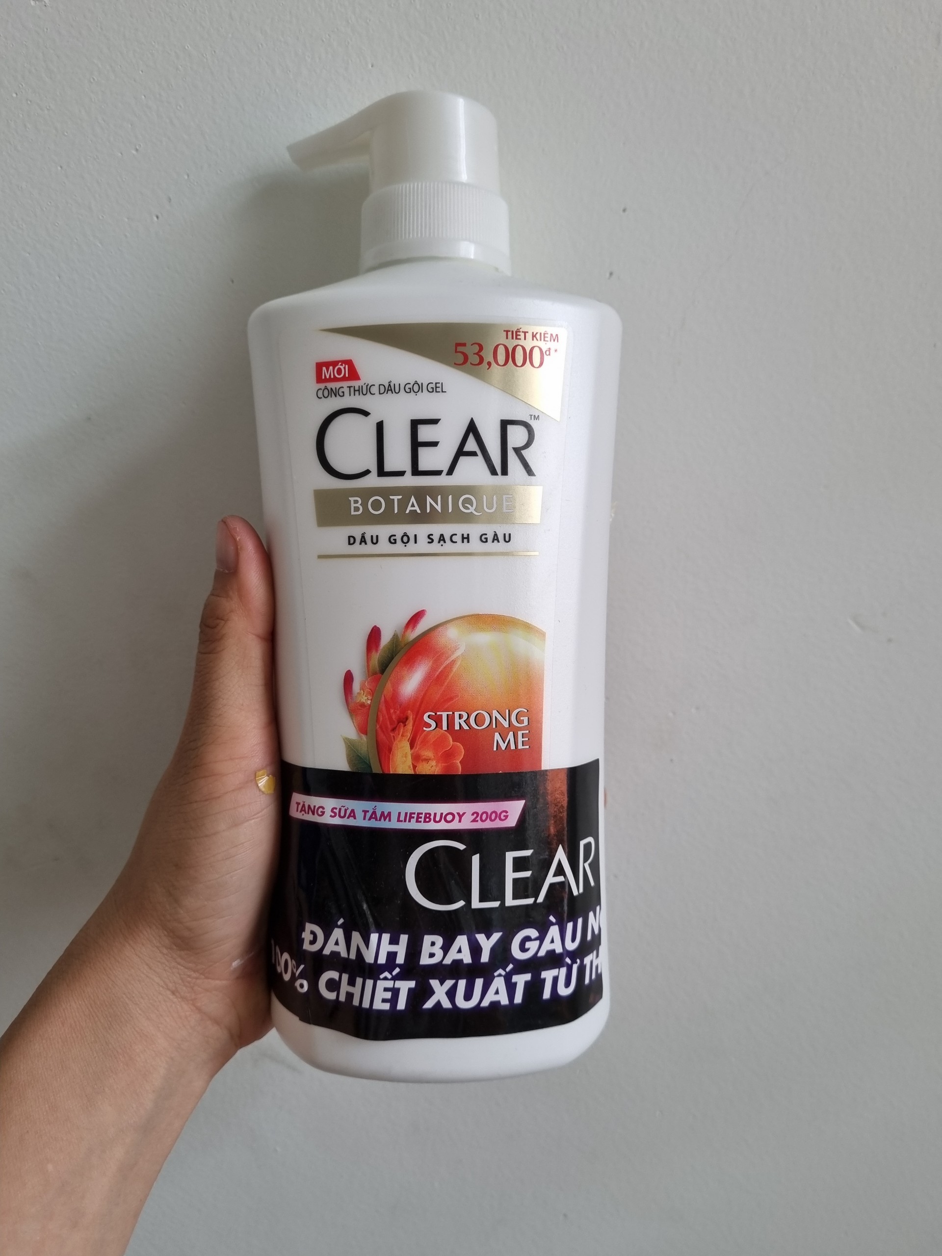 Dầu gội Clear Strong Me 630g