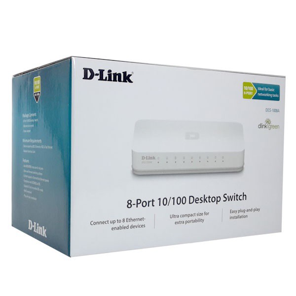 Bộ Chia Mạng Switch 8 Cổng 10-100Mbps Dlink Des-1008C -