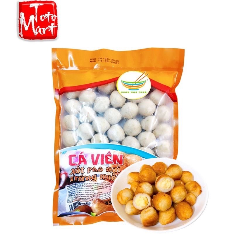 Cá viên xốt phô mai trứng muối