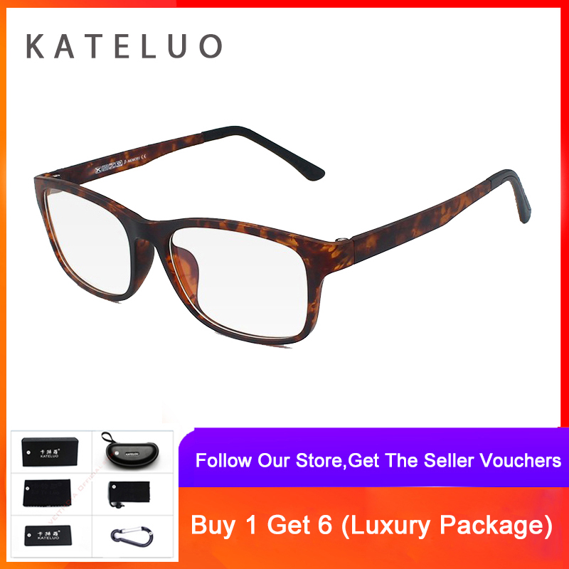 KATELUO TR90 Anti Computer Blue Laser Fatigue Radiation-resistant Eyeglasses Goggles Glasses Frame 9219