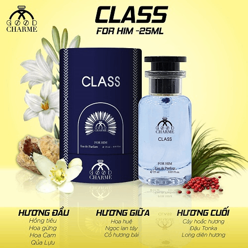 Nước hoa nam CLASS - MẠNH MẼ VÀ SANG TRỌNG (25ML)