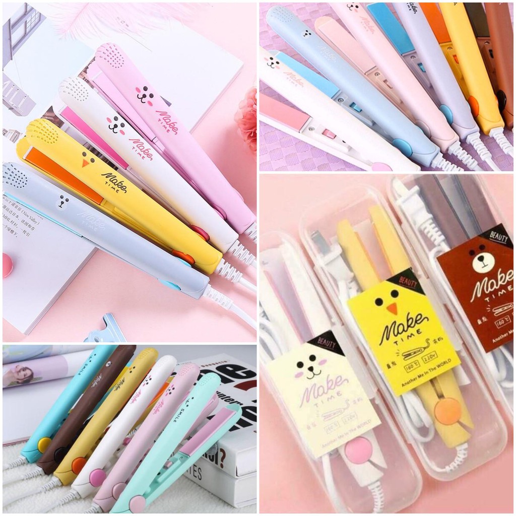 Máy Ép, Duỗi Tóc Mini Full Box Tiện Lợi Cầm Tay Du Lịch