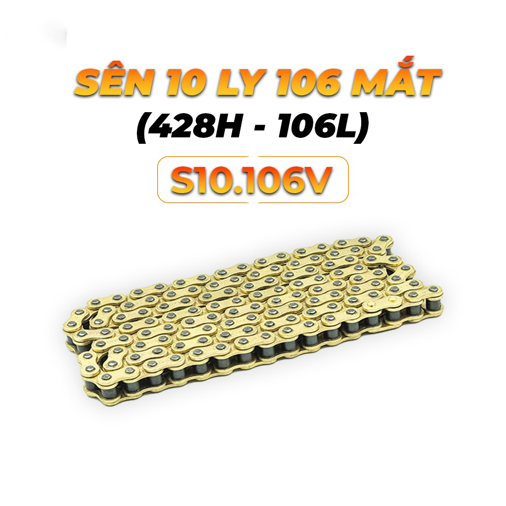 Sên vàng 10 li cho sirius, ex 150, winner, wave, dream, future, satria, raider, sonic, taurus – sên vàng 10 ly 428h 132l sên 428h 10 ly xe máy dùng cho mọi loại xe xích xe gắn máy