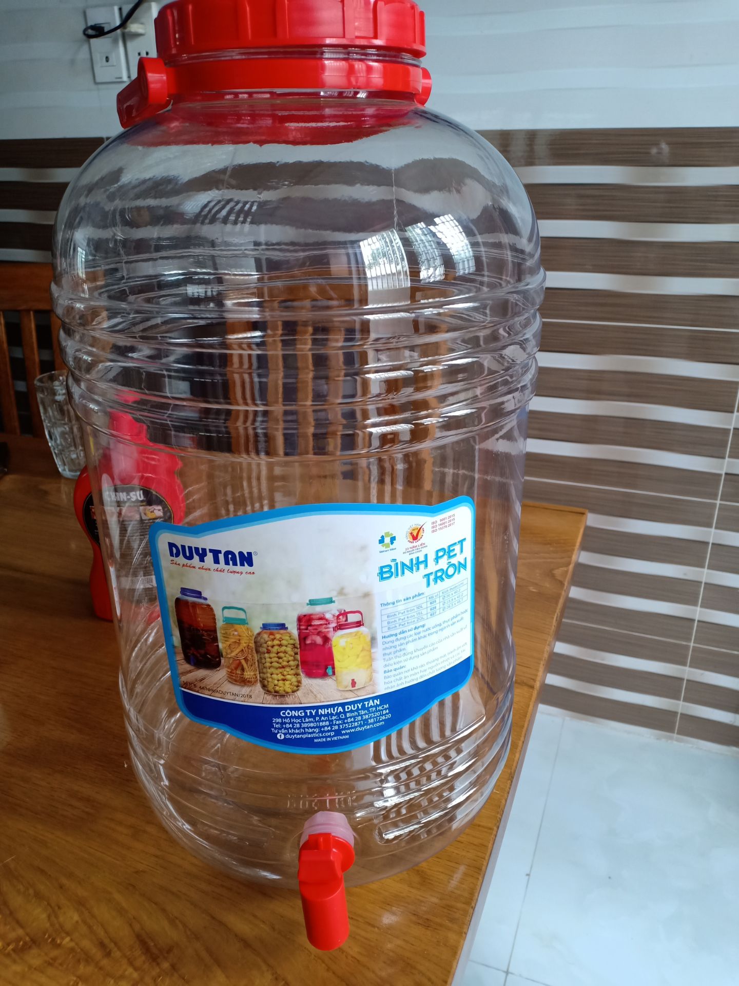 Bình Nhựa Có Vòi Đa Năng (Bình Ngâm Rượu) 10L
